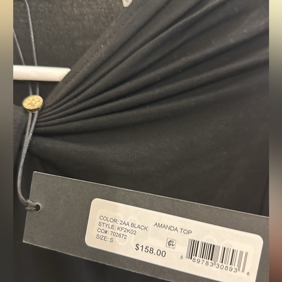 NWT KOBI HALPERIN Amanda Twist Neck Top - Picture 6 of 6